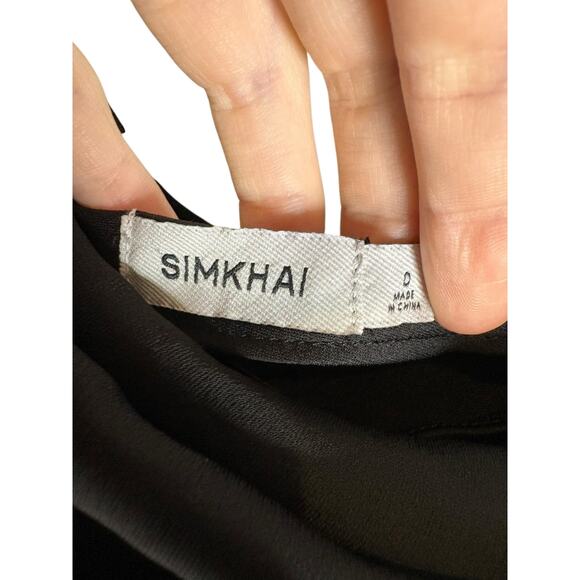 Jonathan Simkhai Cameron Mini Dress One Shoulder Sexy Party Cocktail Classy Sz 0 - Picture 6 of 11